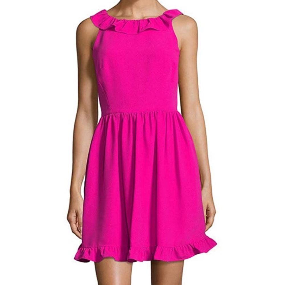 Kate Spade New York Ruffle Back Mini Dress Pink